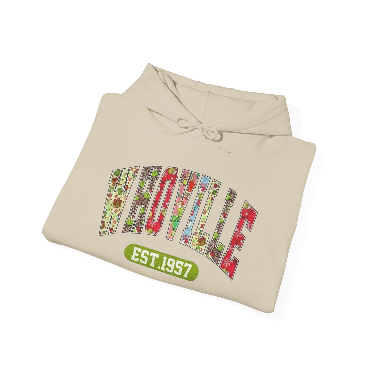 Whoville The Grinch Christmas Graphic Hoodie Heavy Blend™ Hooded Sweatshirt