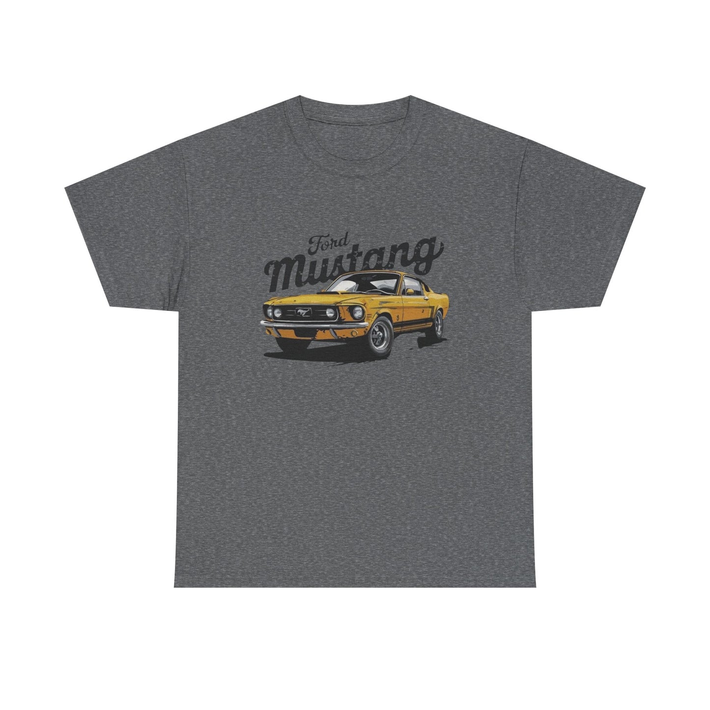 Mustang Retro Graphic T Shirt Unisex Heavy Cotton Tee