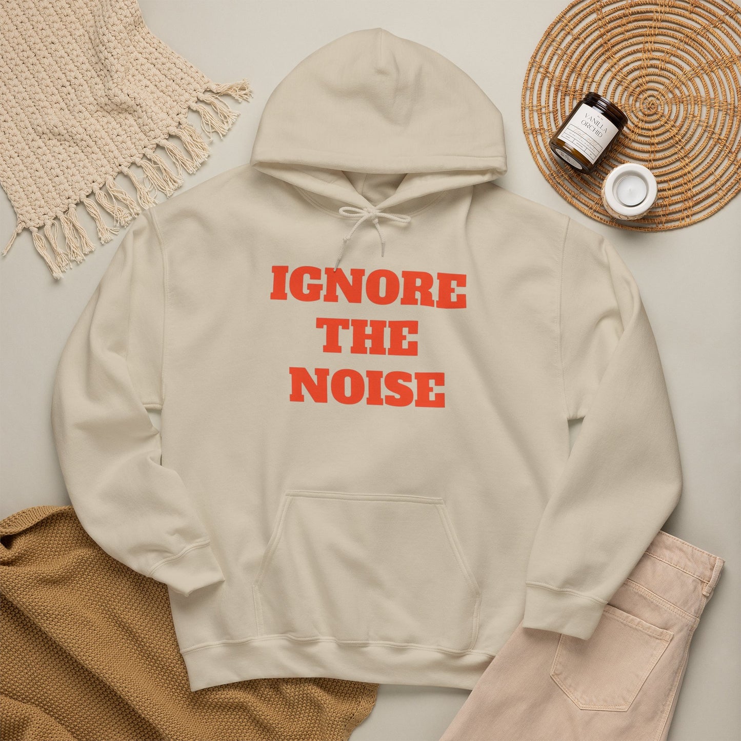 Ignore The Noise Graphic Hoodie Men's Heavy Blend™ Hooded Sweatshirt