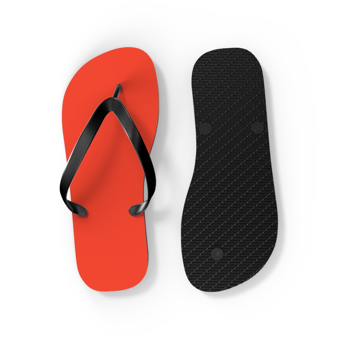 Neon Orange Flip Flops, Sandals Slides, Summer Footwear, Brand New
