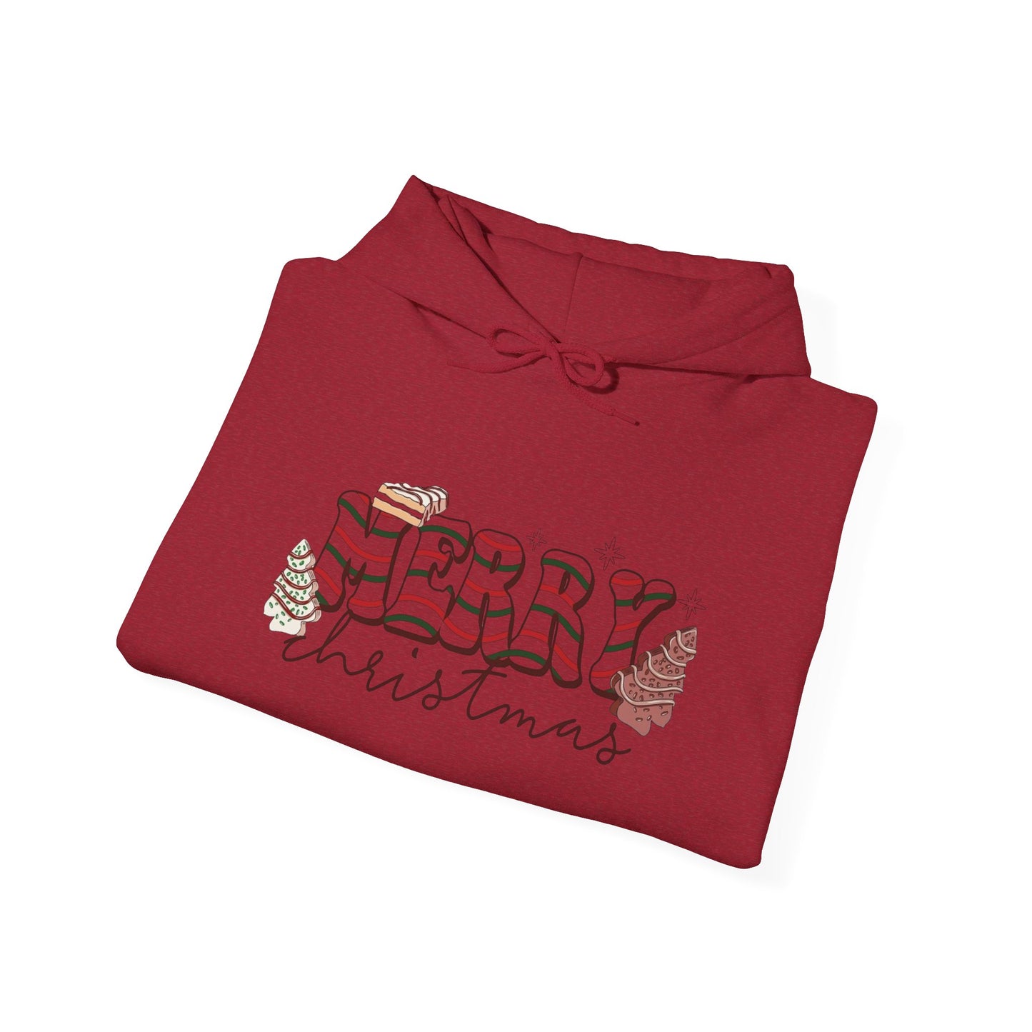 Christmas Tree Cakes Funny Graphic Hoodie Unisex Heavy Blend™ Hooded Sweatshirt