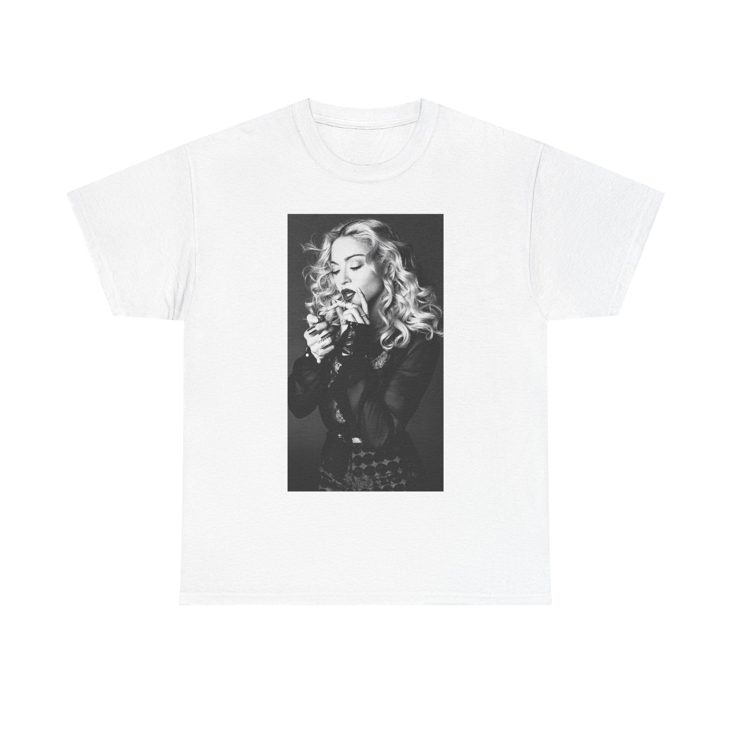 Madonna Tshirt Vintage Modeling Graphic 90s retro Queen Unisex Heavy Cotton Tee