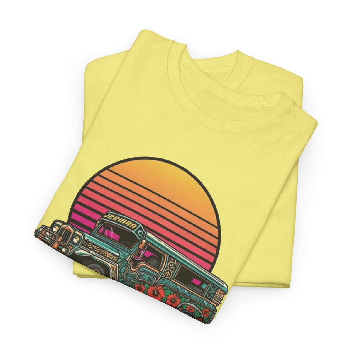 Filipino Graphic T Shirt Men's Bus Classic Retro Heavy Cotton Tee