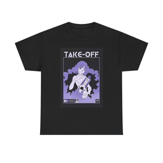 Takeoff Anime Graphic T Shirt Cartoon Hentai Waifu Unisex Heavy Cotton Tee