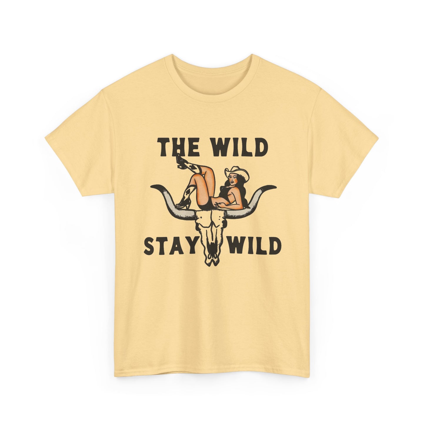 The Wild Stay Wild Graphic T Shirt Unisex Heavy Cotton Tee GIFT NEW