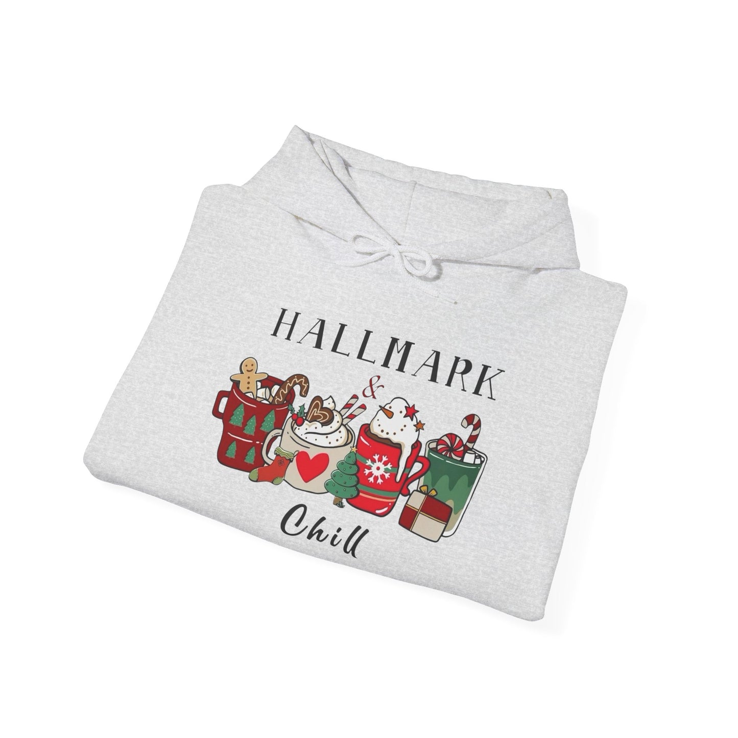 Hallmark And Chill Holidays Graphic Hoodie Unisex Heavy Blend™ Hooded Sweatshirt