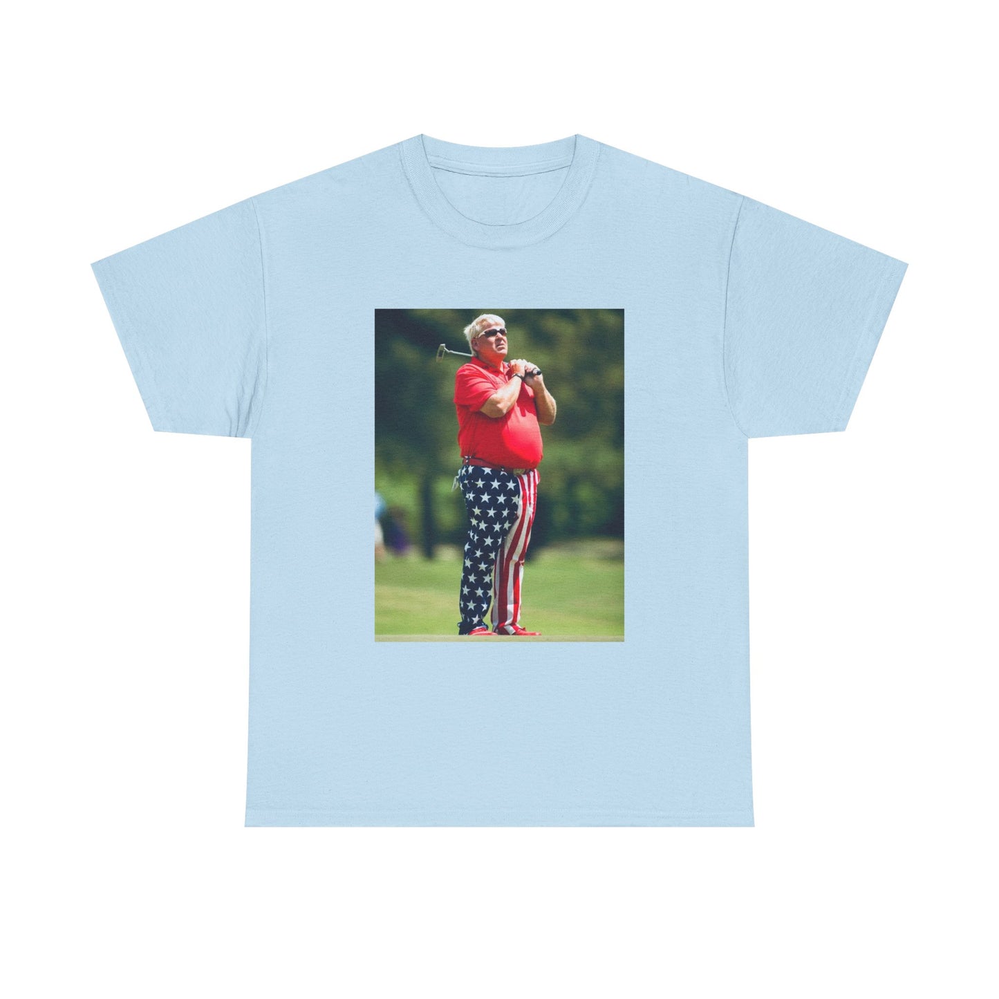 John Daly Tshirt Golf American Flag Masters Tiger woods Unisex Heavy Cotton Tee
