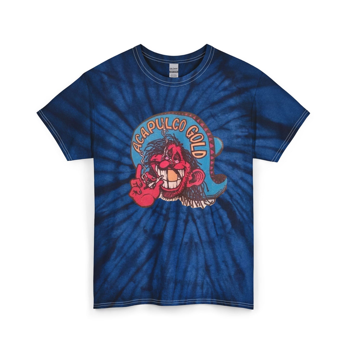 Acapulco Gold Funny Graphic T Shirt Weed 420 Unisex Tie Dye Cotton Tee