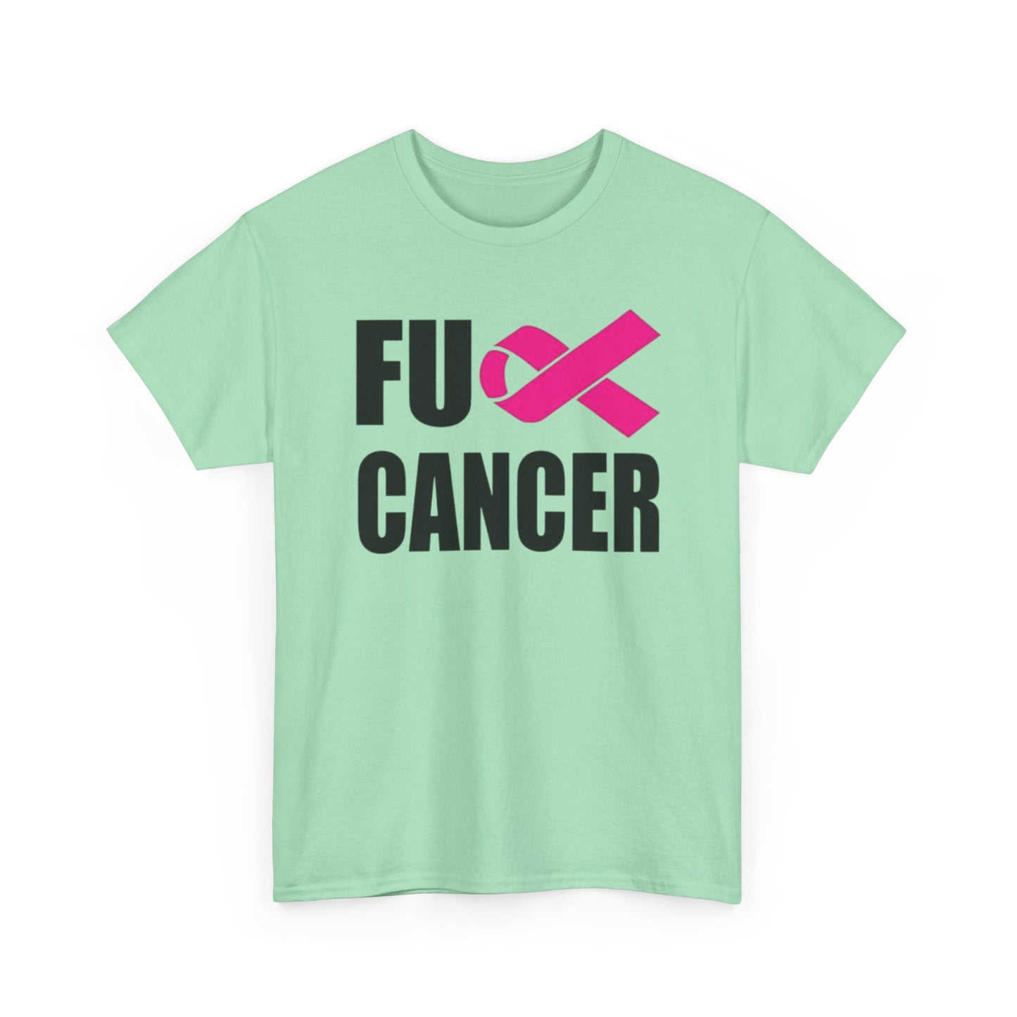 FU Cancer Graphic T Shirt Cancer Awareness Unisex Heavy Cotton Tee