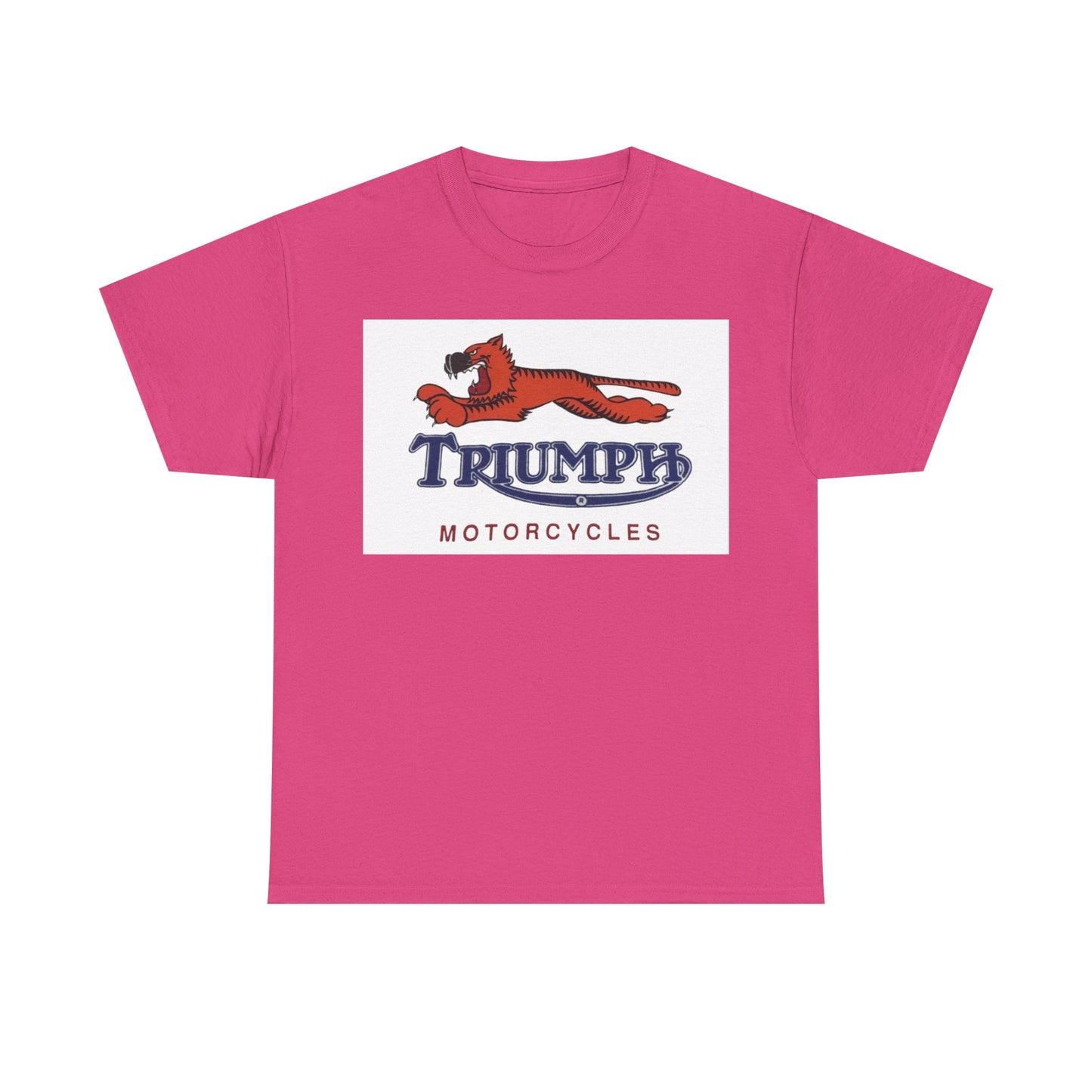 Triumph T-shirt vintage motorcycles nostalgia Tiger Unisex Heavy Cotton Tee
