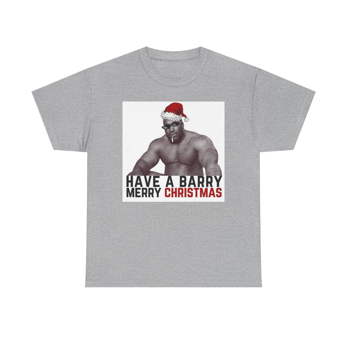 Barry Merry Christmas Funny Viral T Shirt Happy Holidays Funny Unisex Heavy Joke