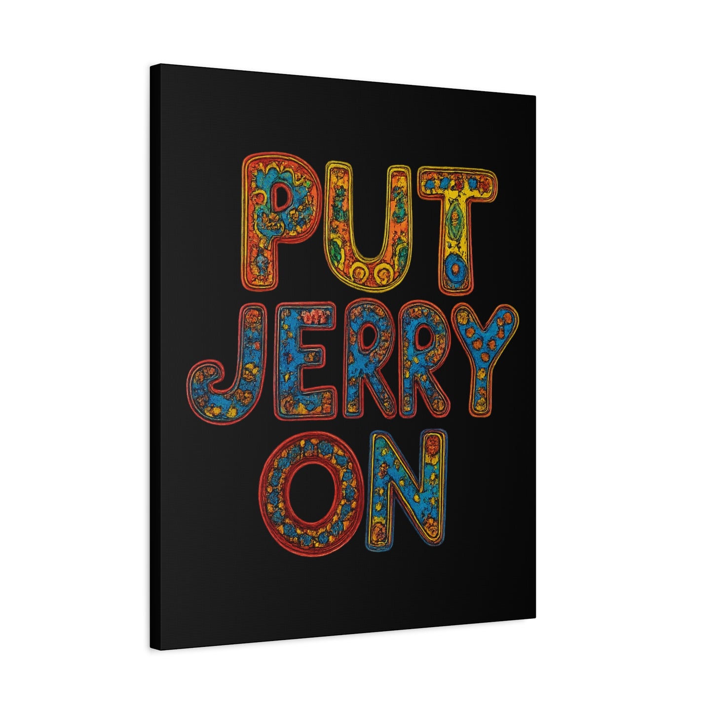 Jerry Garcia Painting Grateful Dead Matte Canvas, Stretched, 1.25"