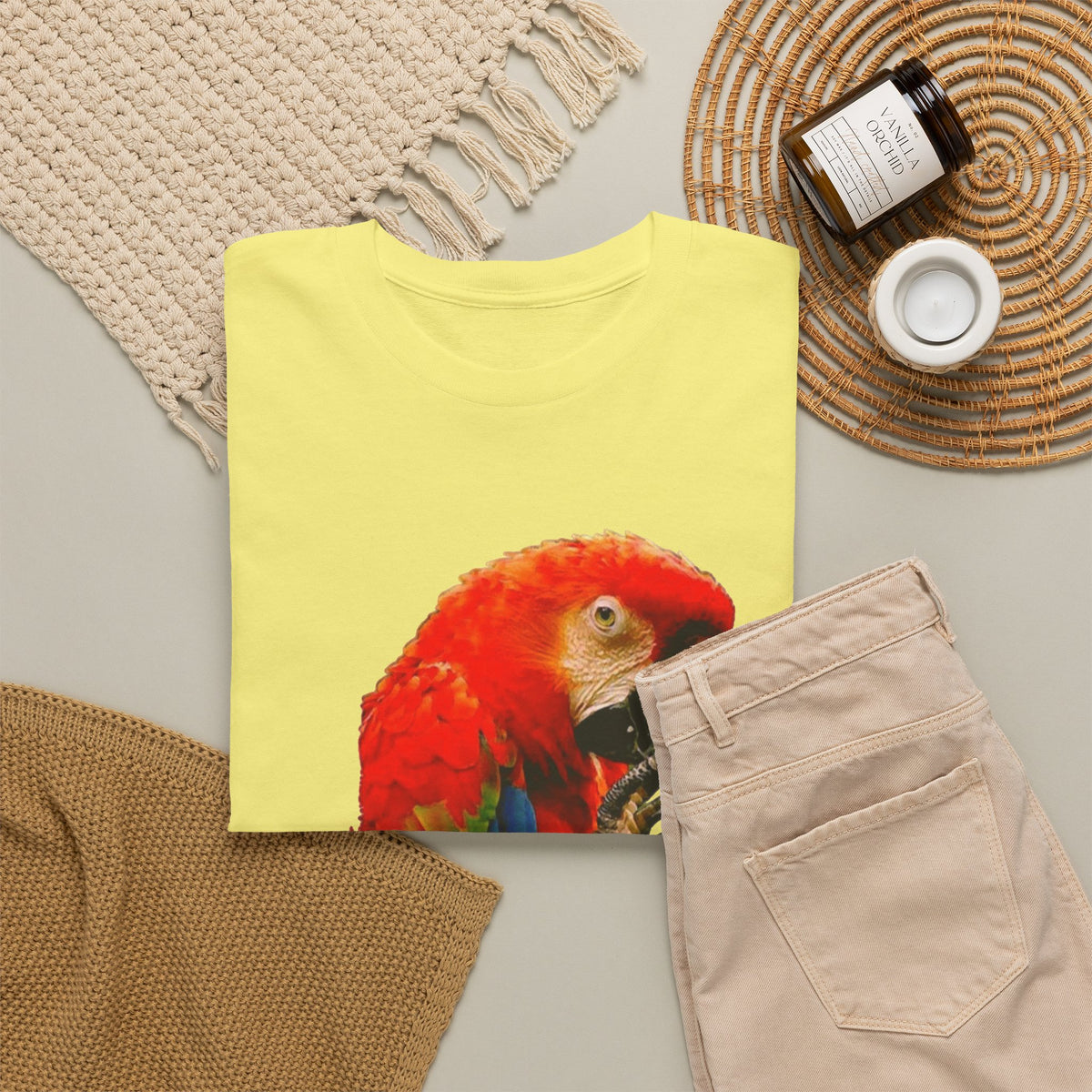 Costa Rica Birds Graphic T Shirt Men's Retro  Heavy Cotton Tee