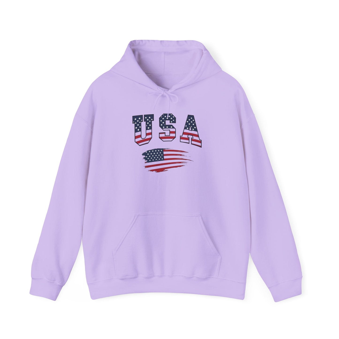 USA American Flag Graphic Hoodie Unisex Heavy Blend™ Hooded Sweatshirt
