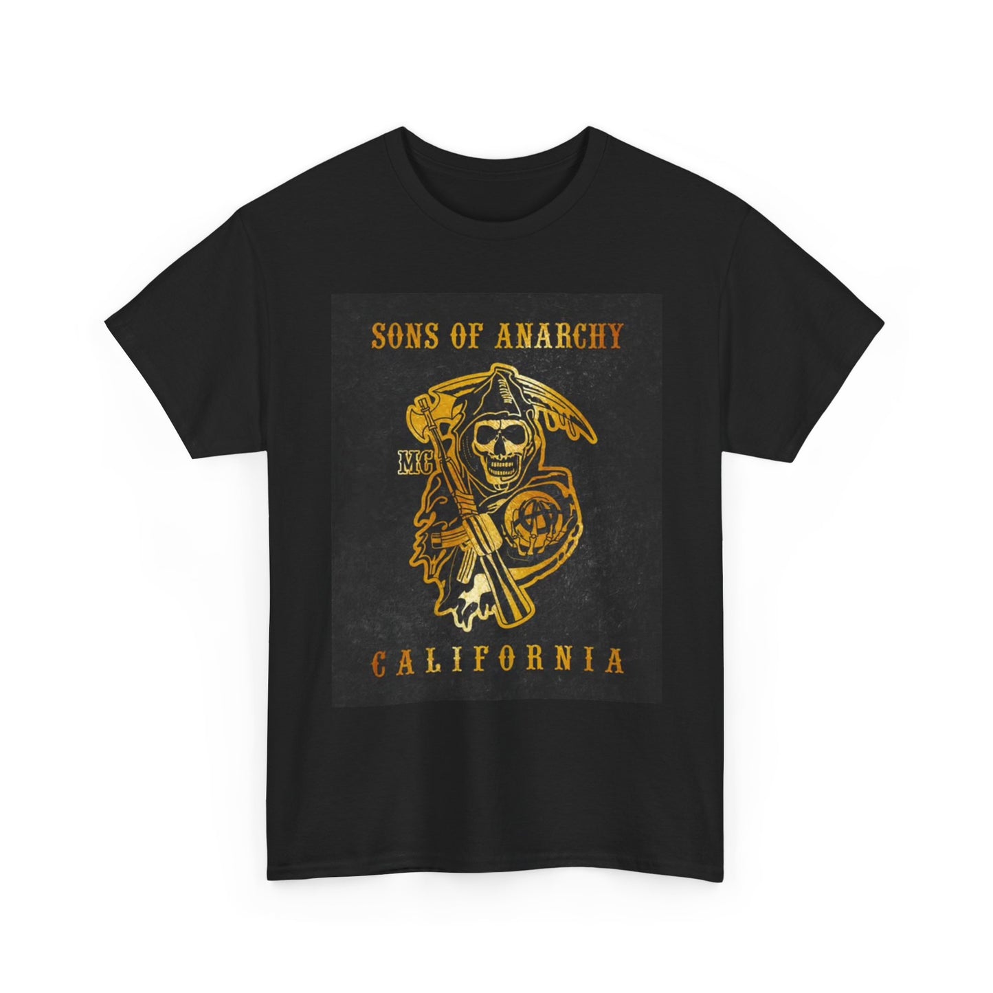 Sons of Anarchy Tshirt California Harley Davidson Graphic Unisex Heavy Cotton