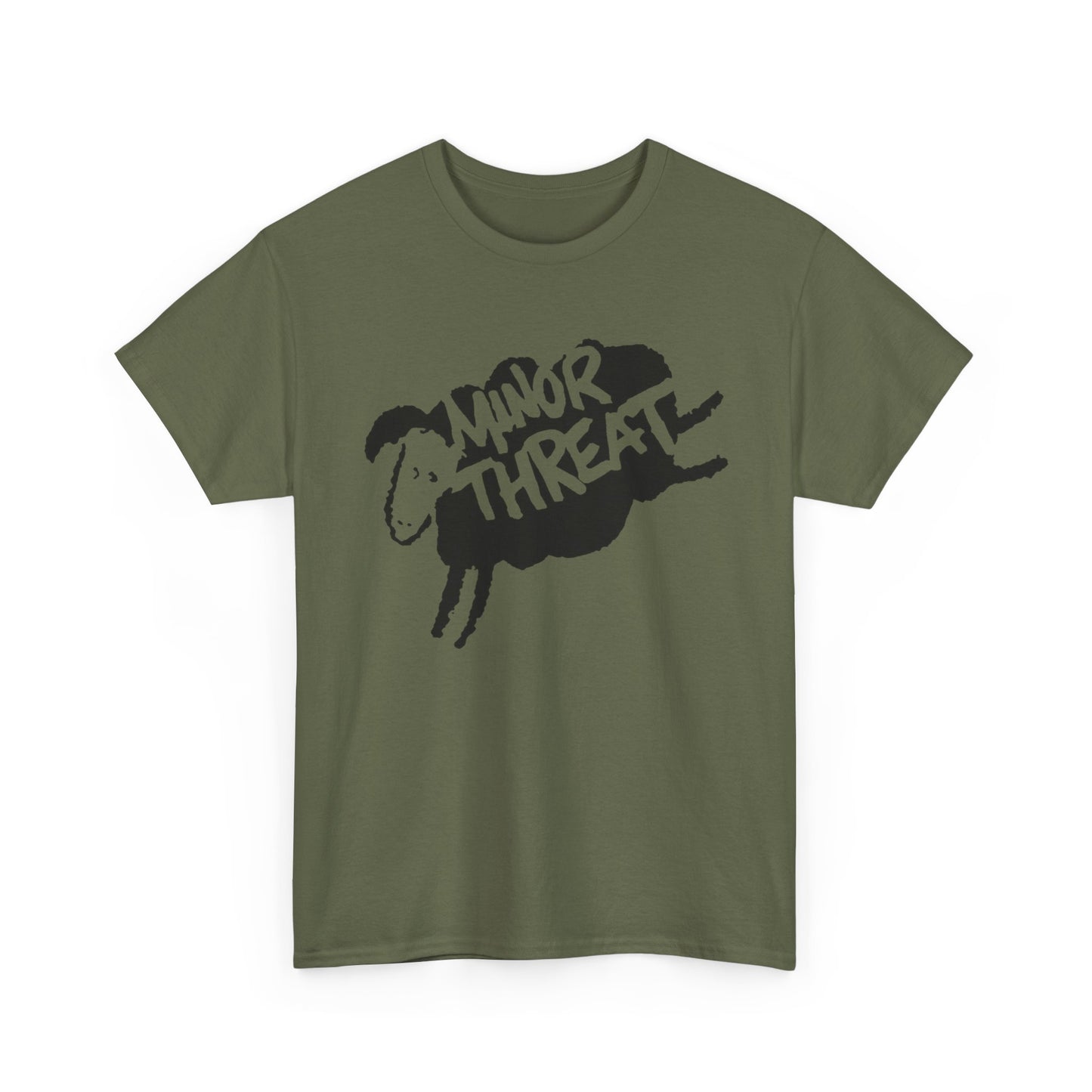 Minor Threat Sheep Graphic T Shirt Unisex Heavy Cotton Tee