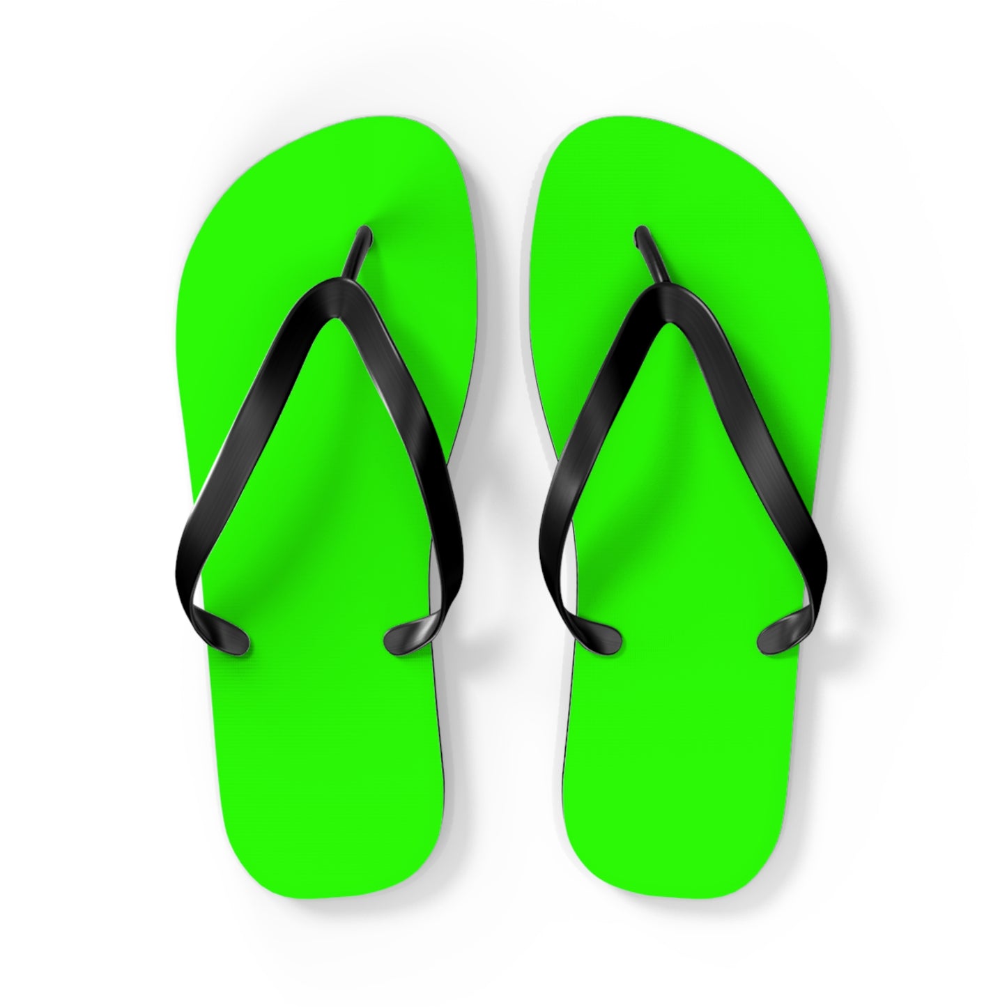 Neon Green Lime Flip Flops, Sandals Slides, Summer Footwear, Brand New