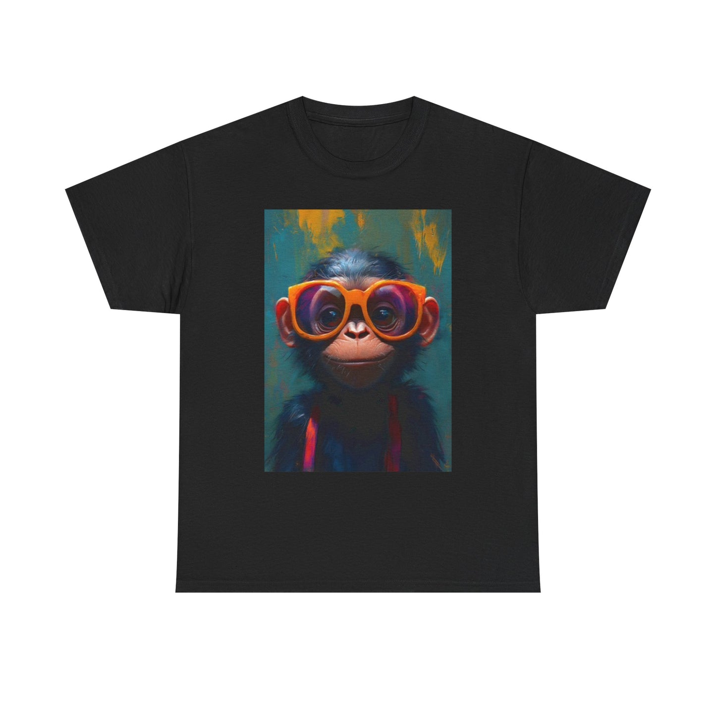 Funny Monkey T Shirt Retro Meme Unisex Heavy Cotton Tee