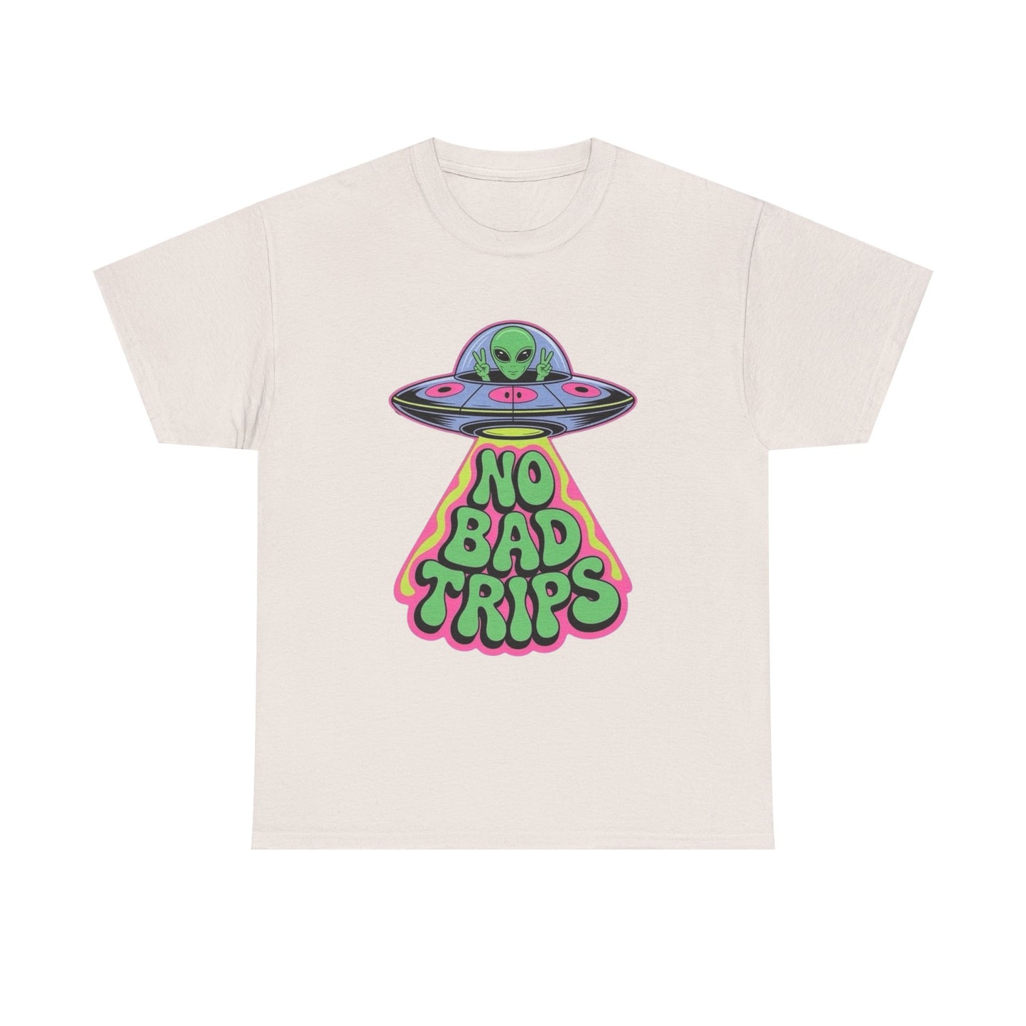 No Bad Trips Graphic T Shirt NEW Unisex Heavy Cotton Tee