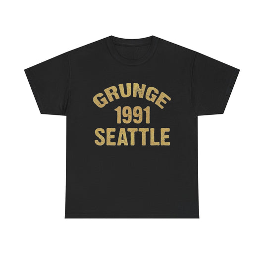 Seattle Grunge Retro 90s Graphic T Shirt NEW ADULT Heavy Cotton Tee
