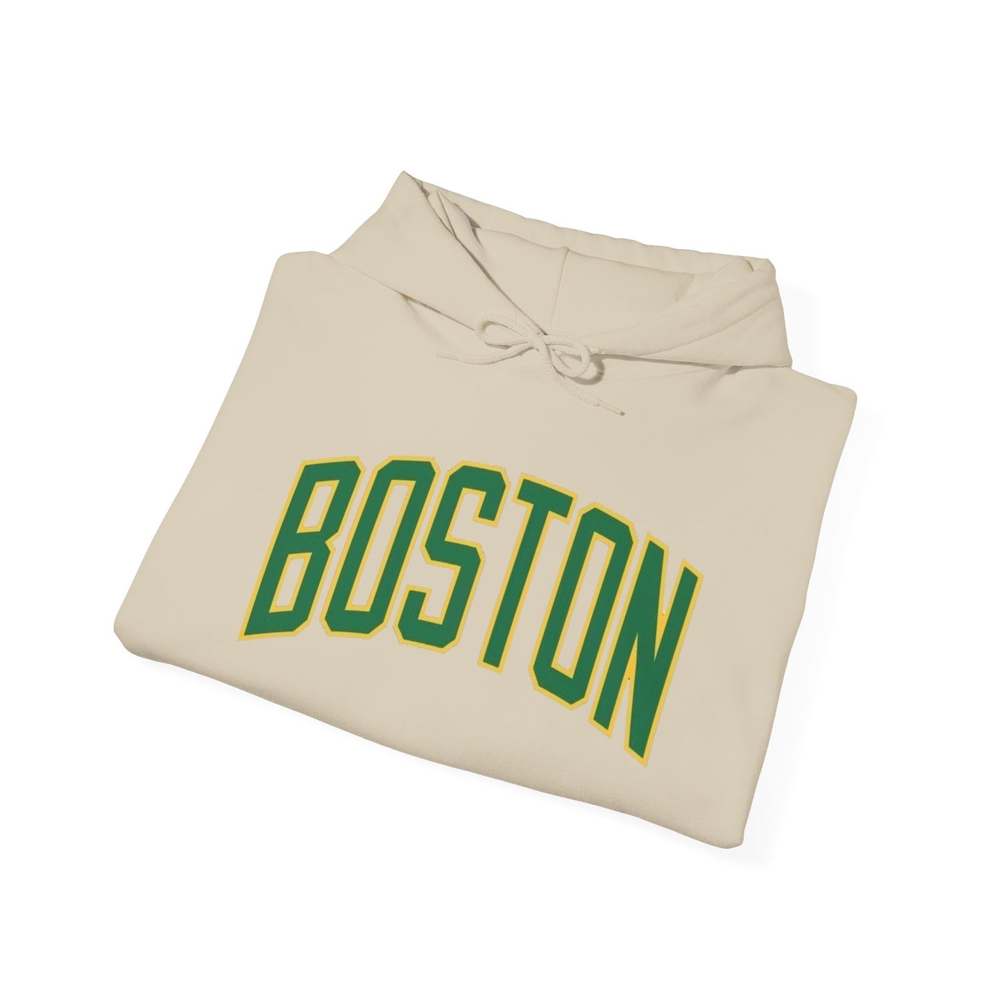 Boston Logo Graphic Hoodie Heavy Blend Sweatshirt NEW