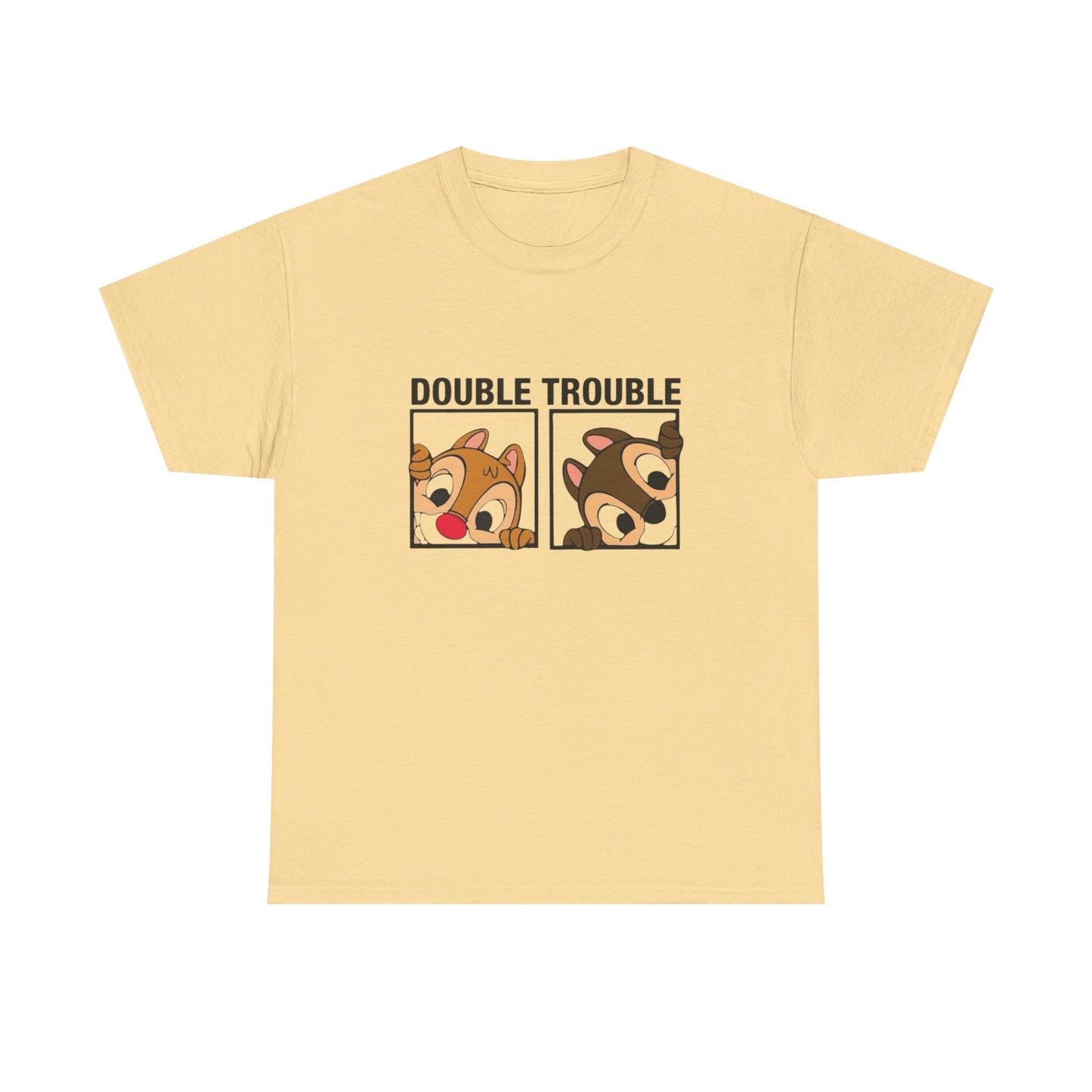 Double Trouble Graphic T Shirt Unisex Heavy Cotton Tee