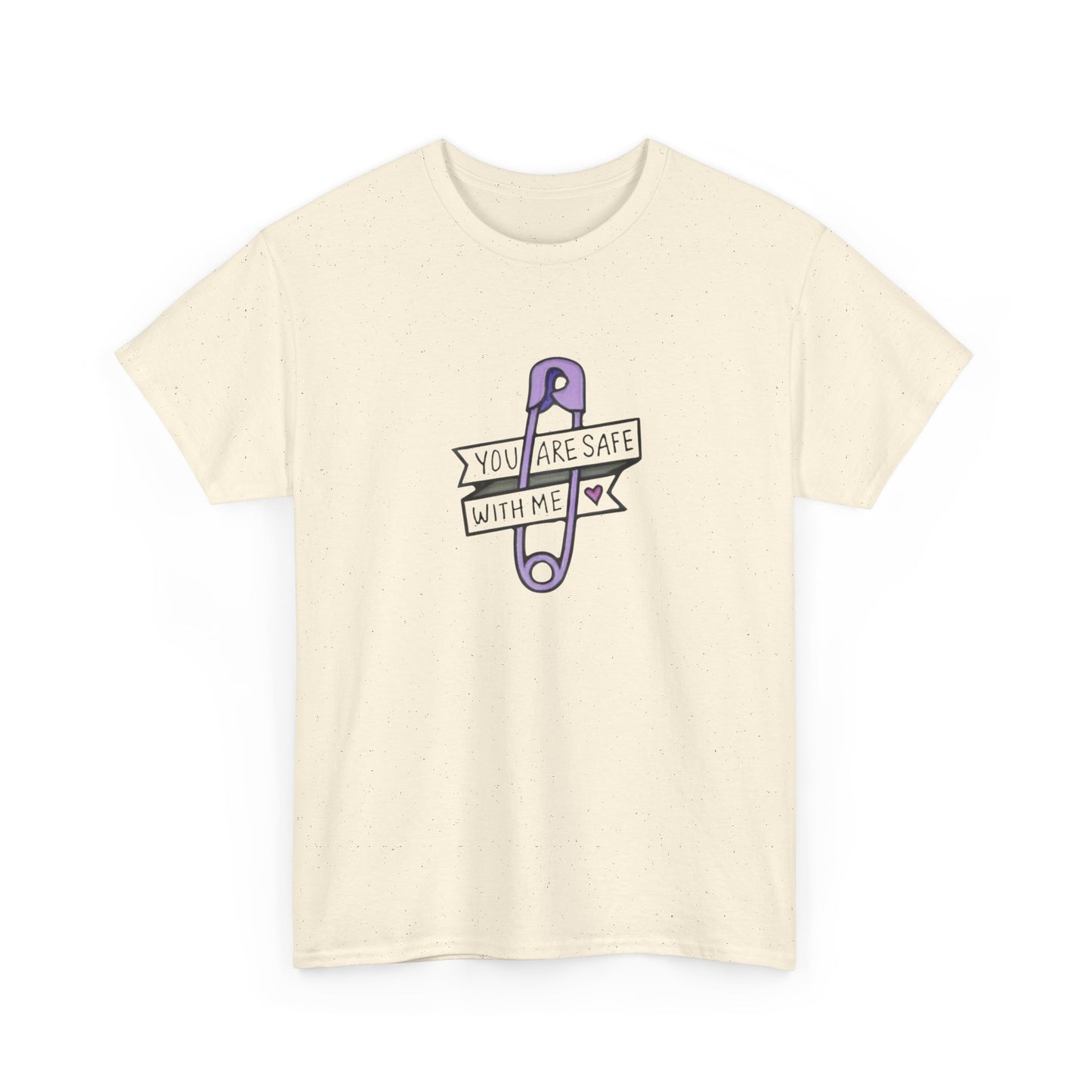 Safe With Me Graphic T Shirt Unisex Heavy Cotton Tee Gift