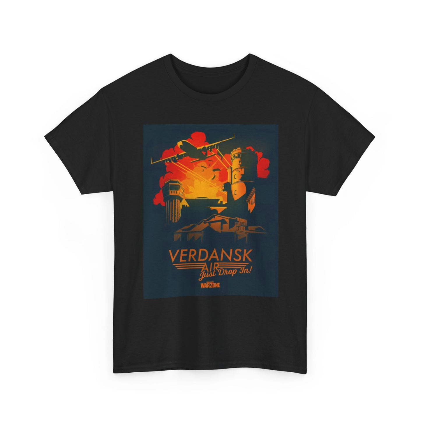 Call Of Duty Tshirt Warzone Verdansk Graphic Video Games Unisex Heavy Cotton Tee