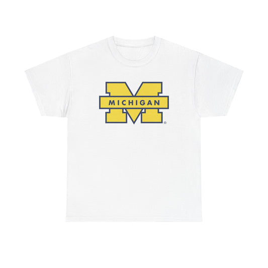 Michigan U State Logo BRAND NEW Apparel T Shirt Unisex Unisex Heavy Cotton Tee