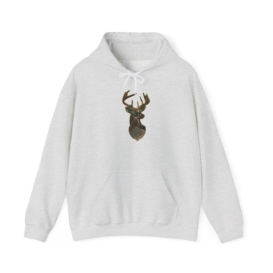 Camo Deer Buck Hunting Outdoors Graphic Hoodie Heavy Blend™ Hooded Sweatshirt