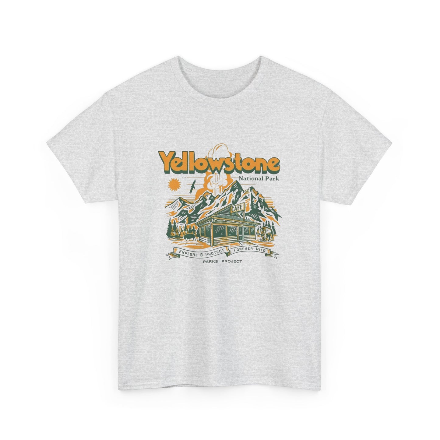 Yellowstone National Park Project Graphic T Shirt Unisex Heavy Cotton Tee