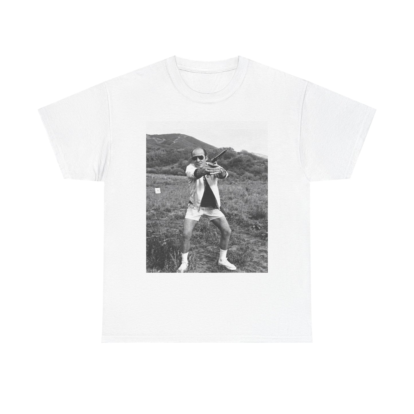 Hunter S Thompson Graphic T Shirt Vintage Photo Unisex Heavy Cotton Tee