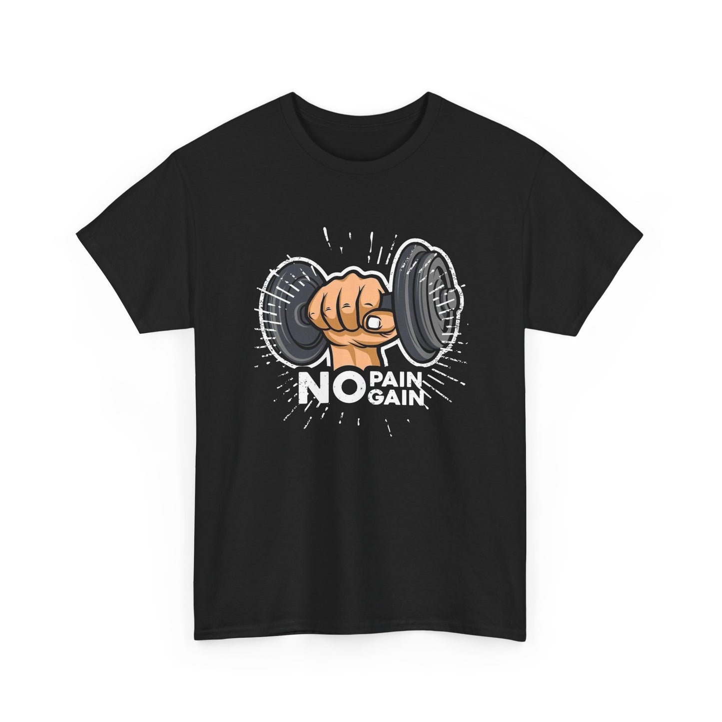 No Pain No Gain Graphic T Shirt Unisex Heavy Cotton Tee Gift New