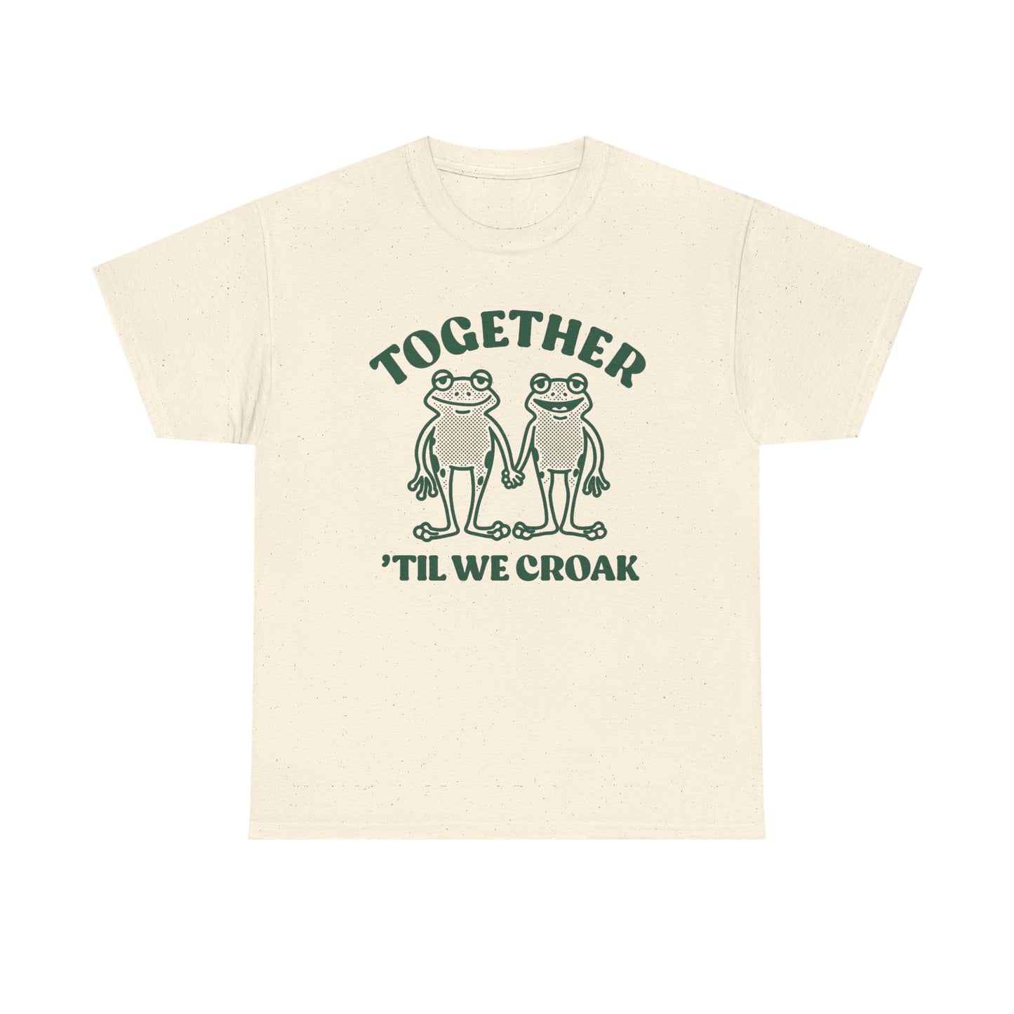 Together Till We Croak Funny Couples Graphic T Shirt Men's Heavy Cotton Tee