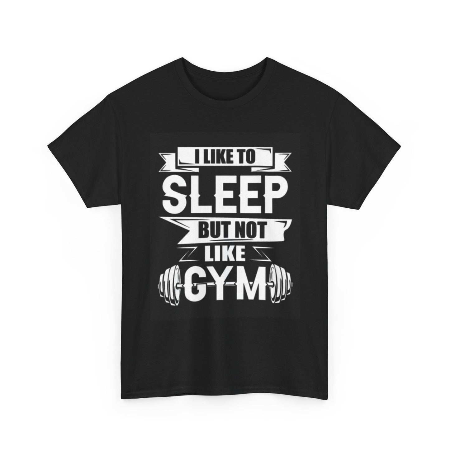 I Like To Sleep Gym T Shirt Funny Gear Workout Unisex Heavy Cotton Tee