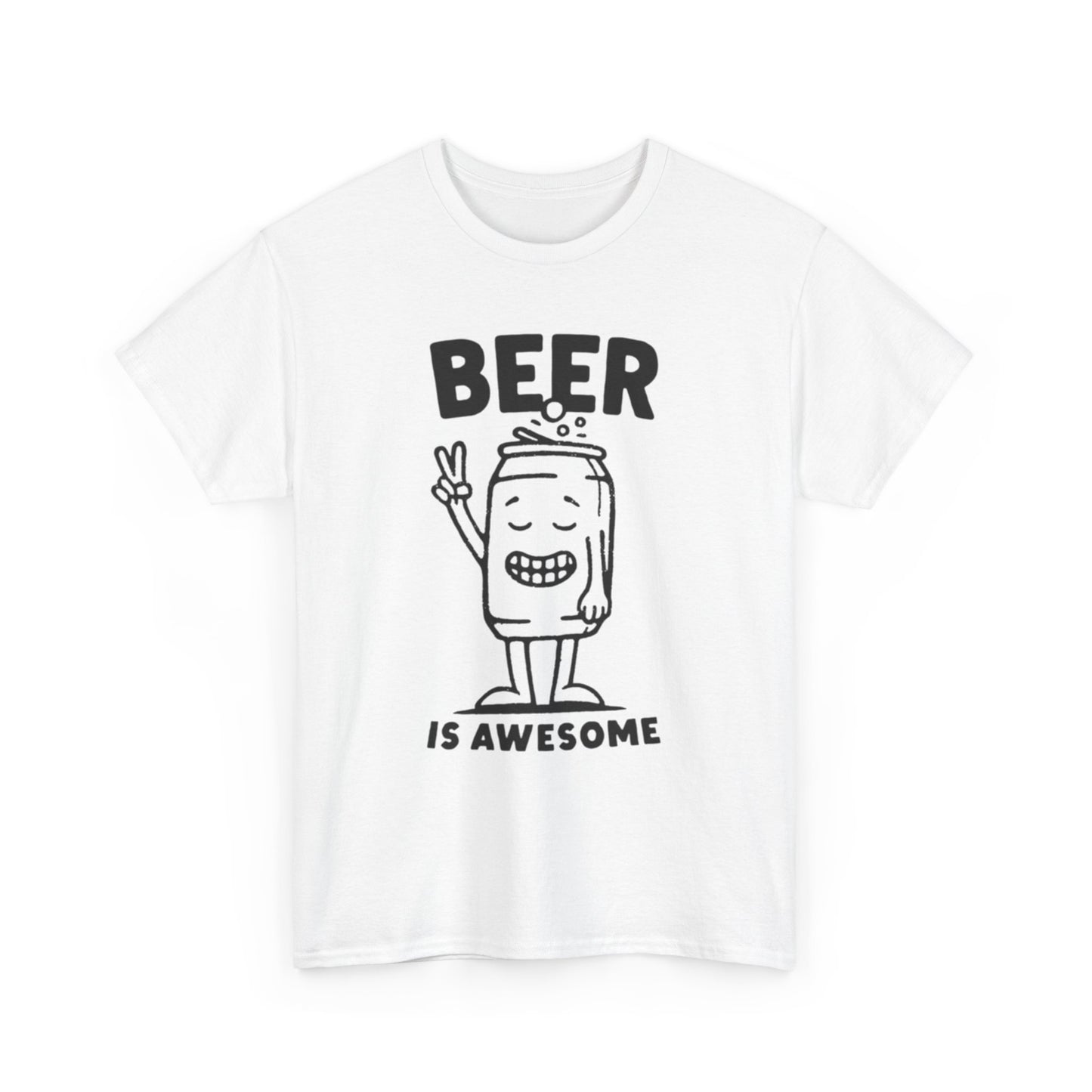 Beer Is Awesome Graphic T Shirt ADULT NEW