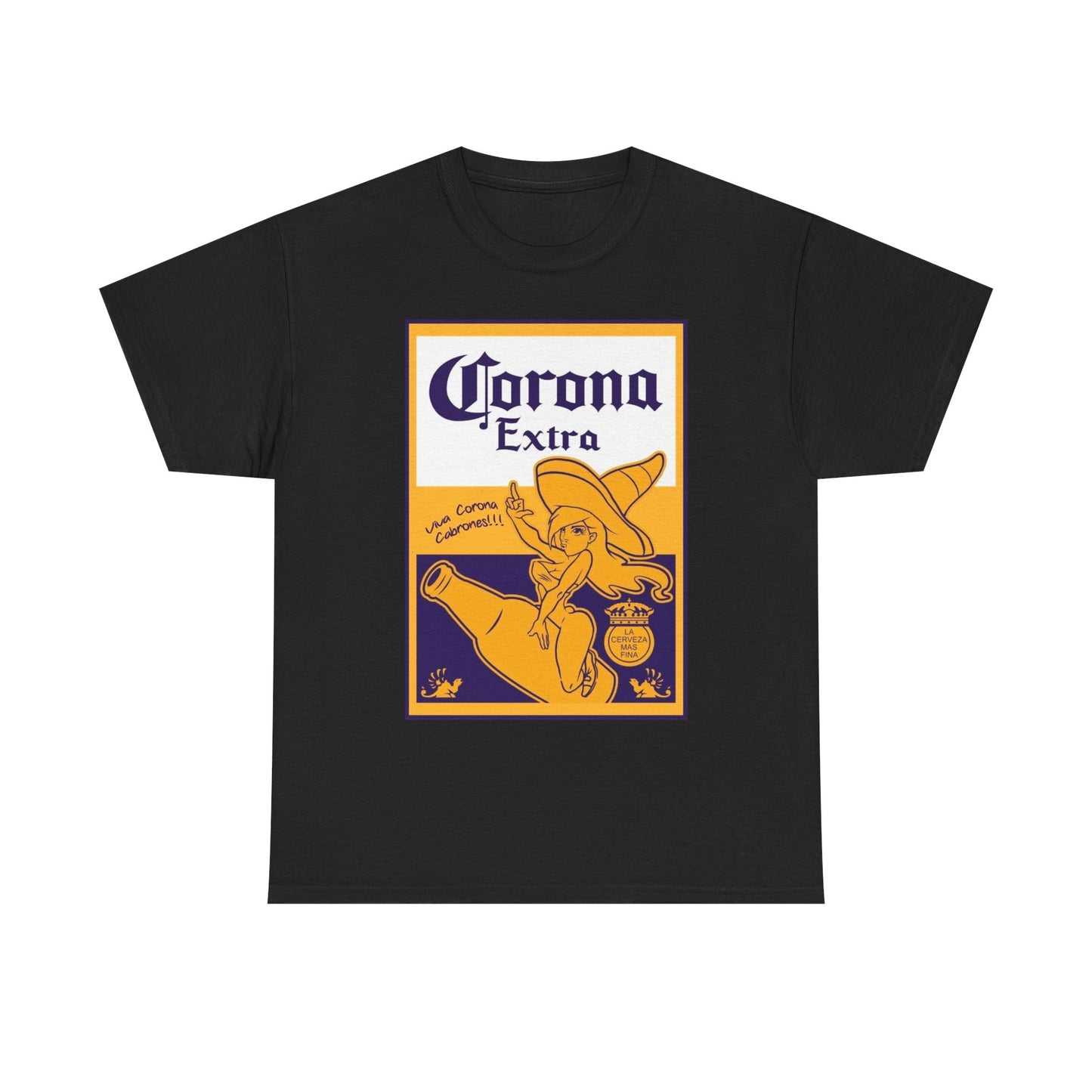 Corona Extra Beer Logo Graphic T Shirt S-5XL Unisex Heavy Cotton Tee