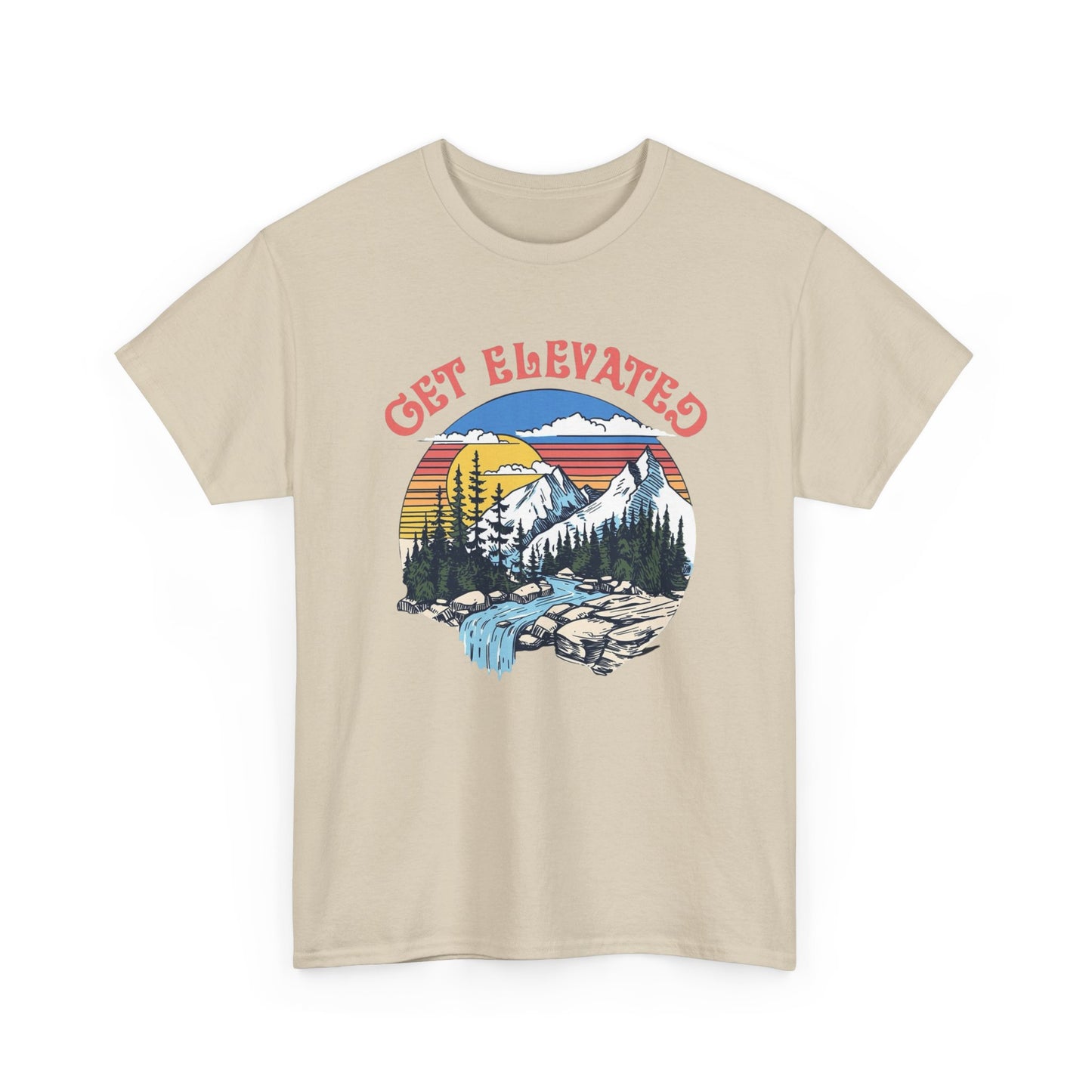 Get Elevated Outdoors Graphic T Shirt Unisex Heavy Cotton Tee