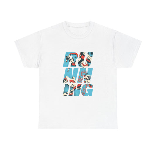 Running Graphic T Shirt GYM Exercise Unisex Heavy Cotton Tee