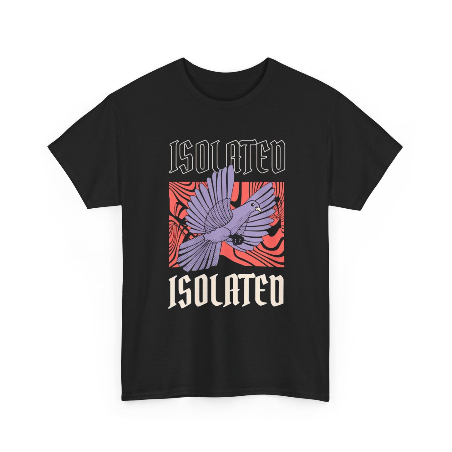 Isolated Graphic T Shirt Men's Bird Heavy Cotton Tee