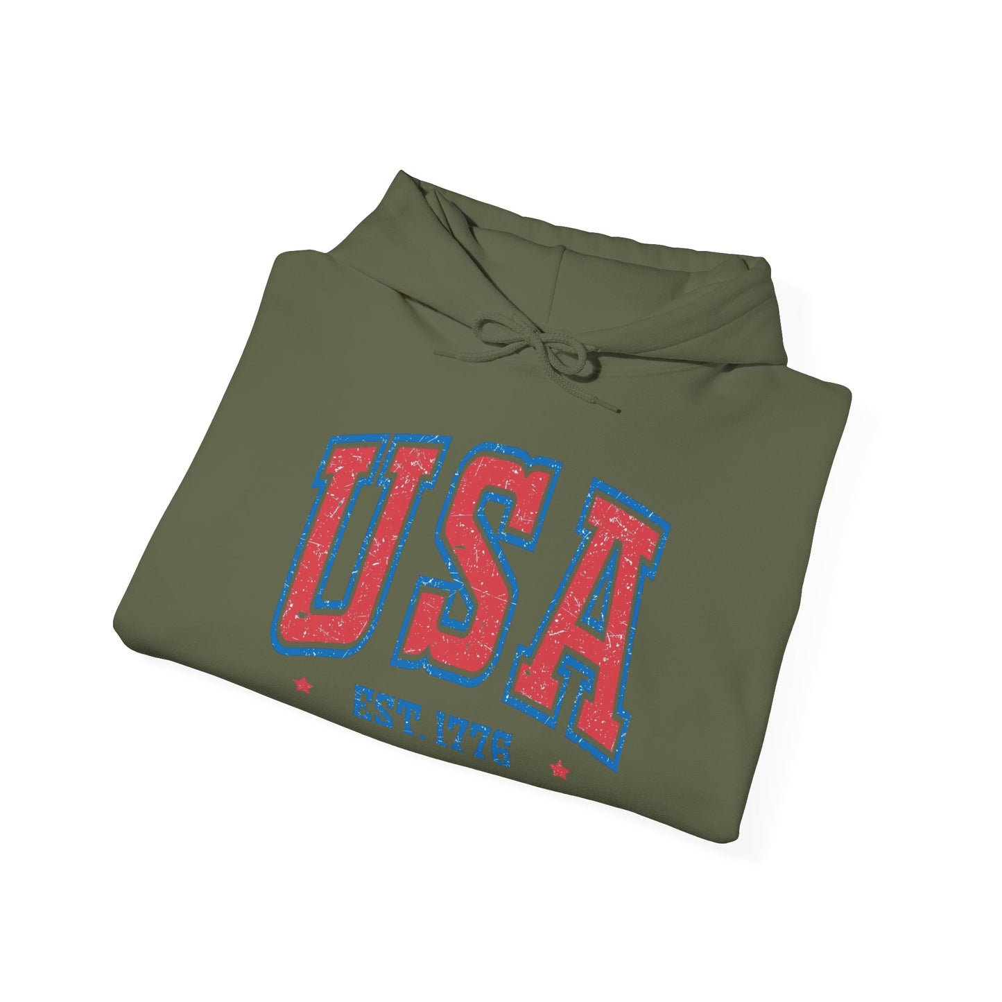 USA Est 1776 America Graphic Hoodie NEW Unisex Heavy Blend™ Hooded Sweatshirt