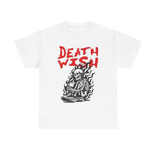 Death Wish Graphic T Shirt Unisex Heavy Cotton Tee