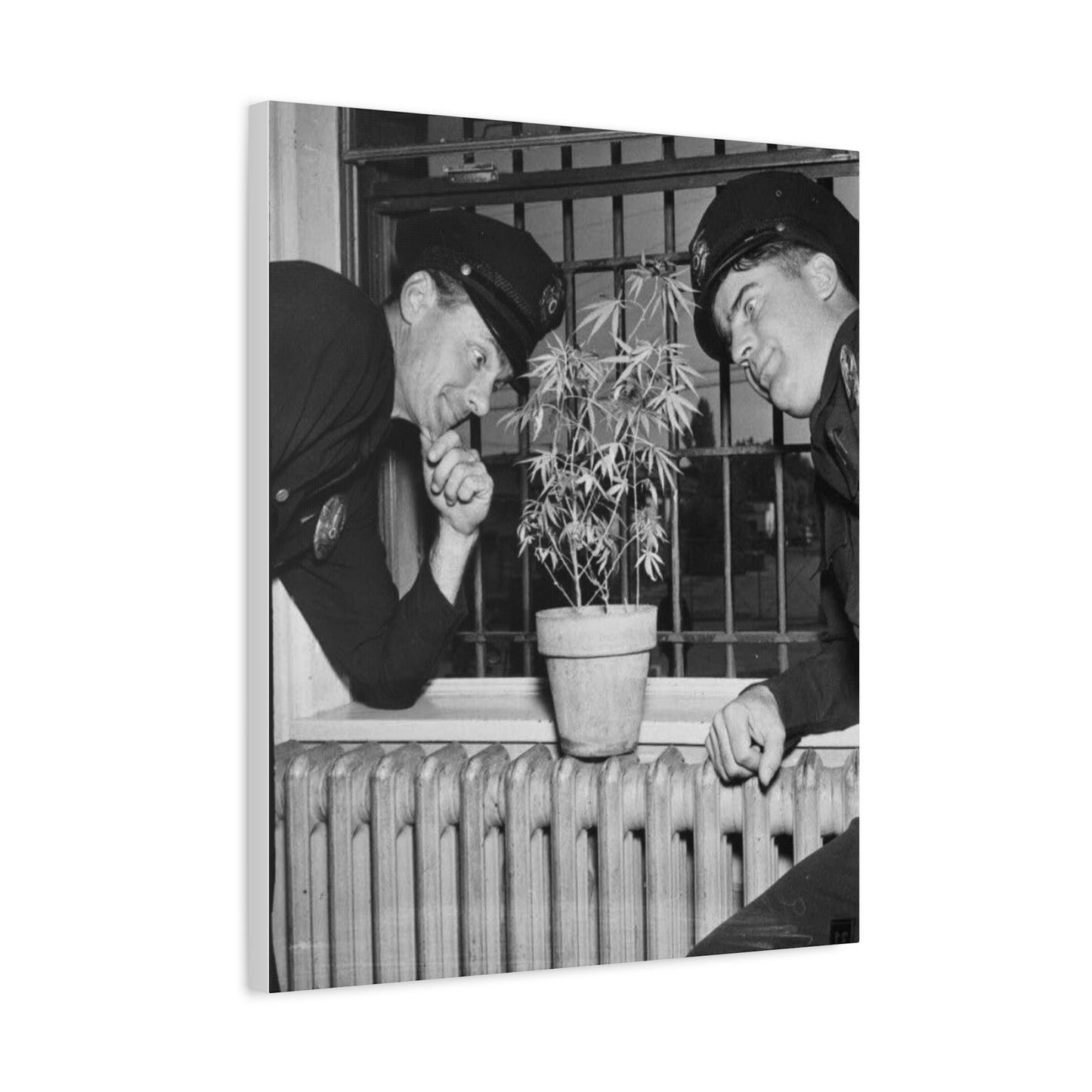 Reefer Madness Vintage Photo Weed Police Funny Matte Canvas, Stretched, 1.25"