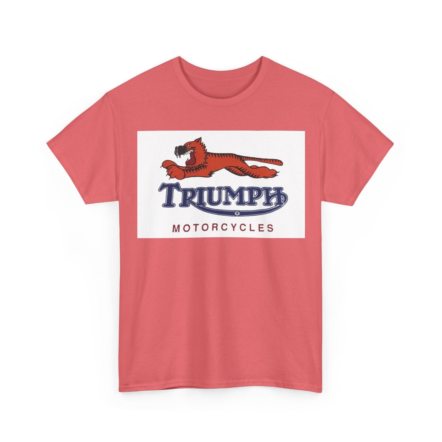 Triumph T-shirt vintage motorcycles nostalgia Tiger Unisex Heavy Cotton Tee