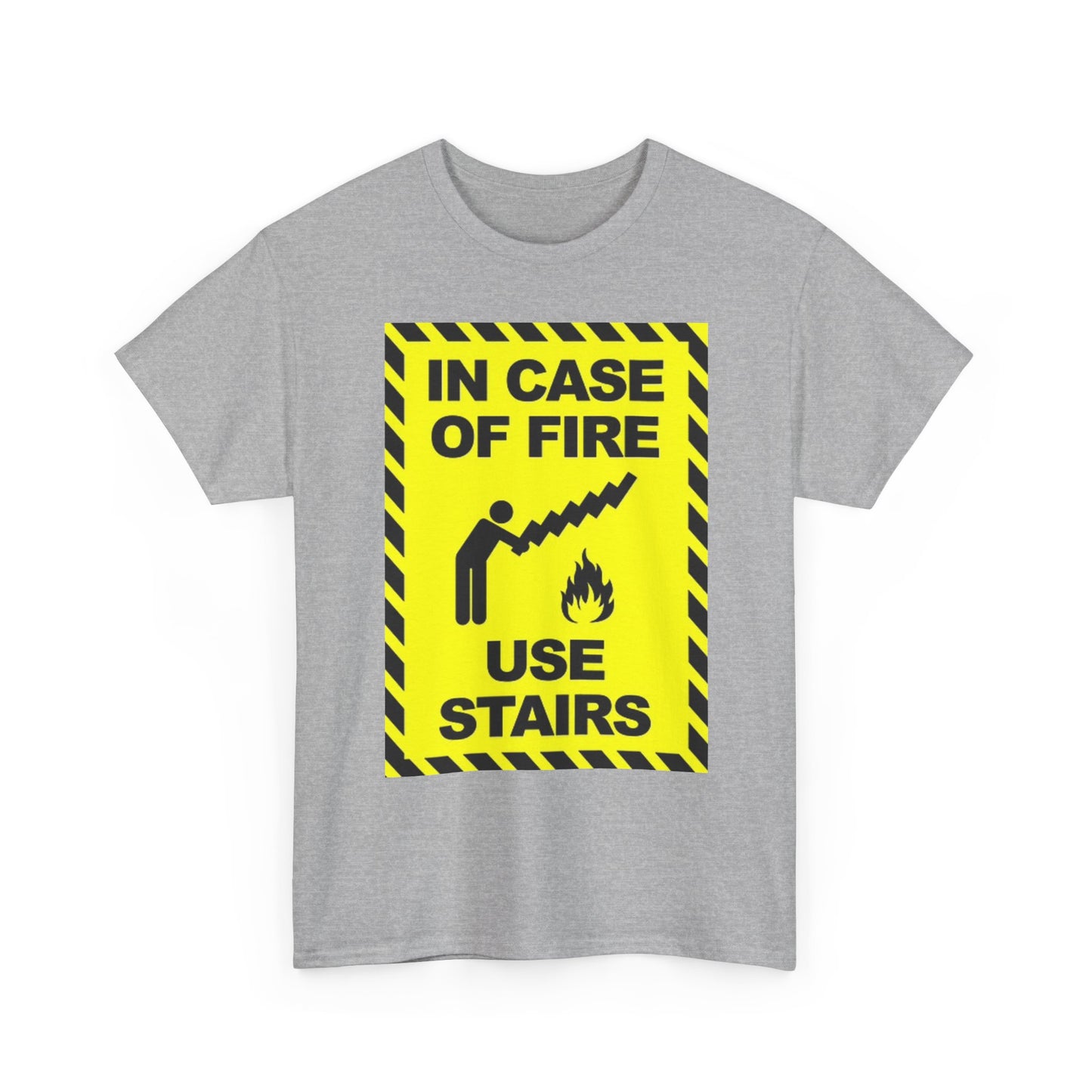 Fire Safety Graphic T Shirt Funny Jokes Humor Unisex Heavy Cotton Tee