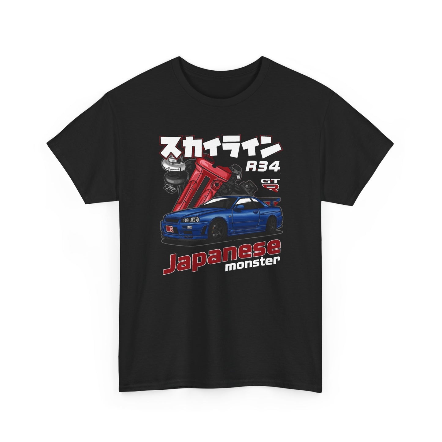 GTR Japanese Monster Graphic T Shirt NEW ADULT Tee