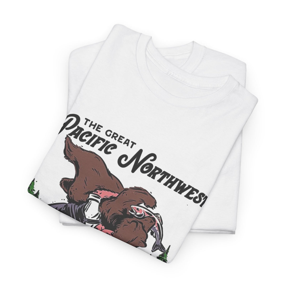The Great Pacific Northwest Graphic T Shirt Men's Heavy Cotton Tee