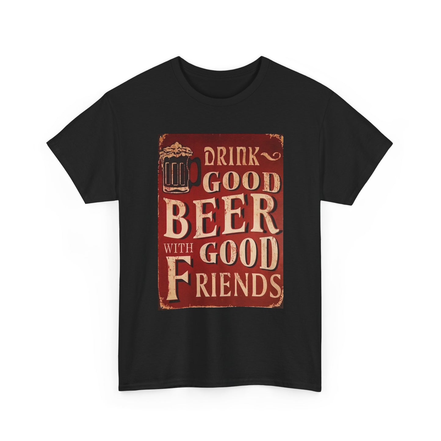 Drink Good Beer Graphic T Shirt Funny Bar Jokes Unisex Heavy Cotton Tee