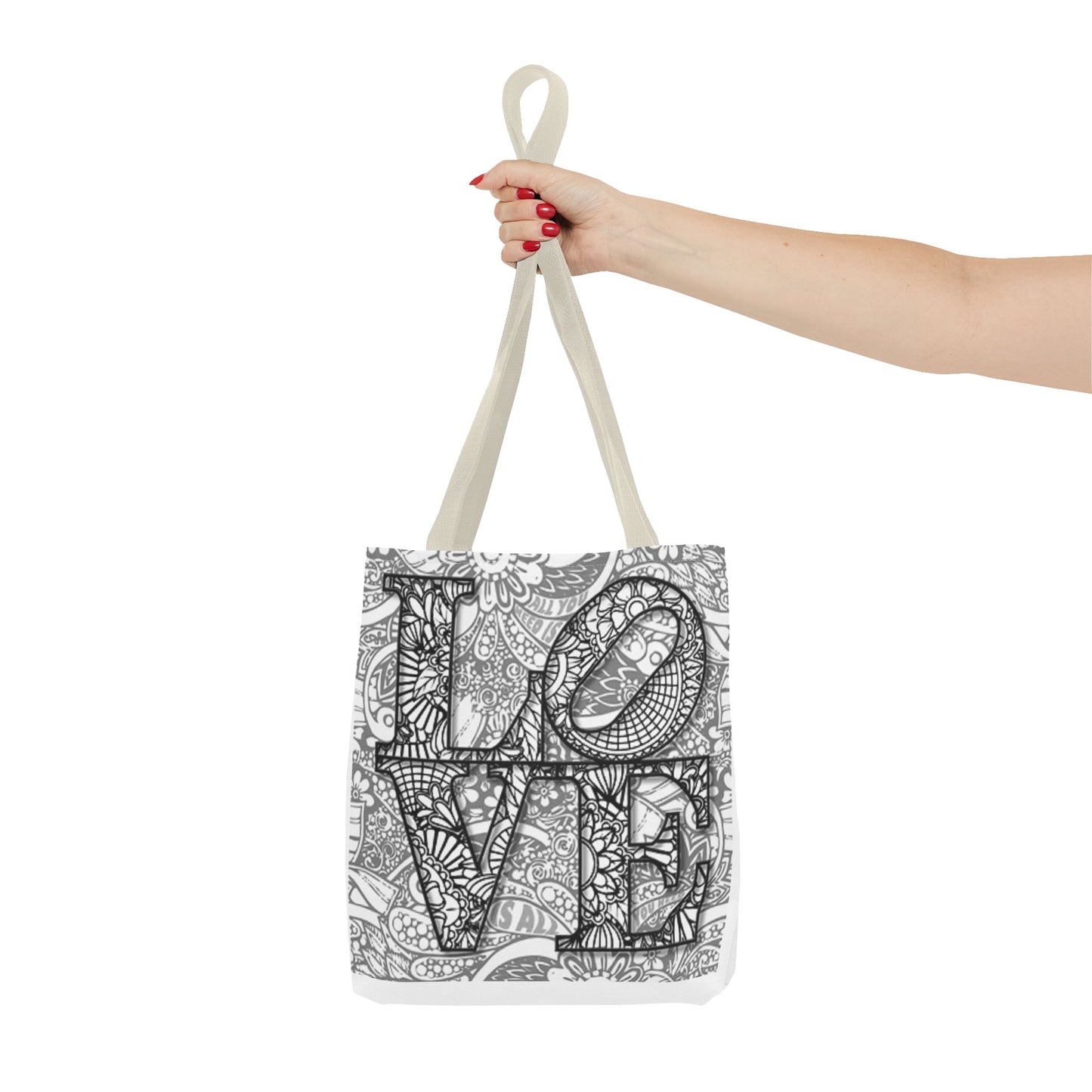 LOVE Multi Color BRAND NEW MODERN Tote Bag (AOP)