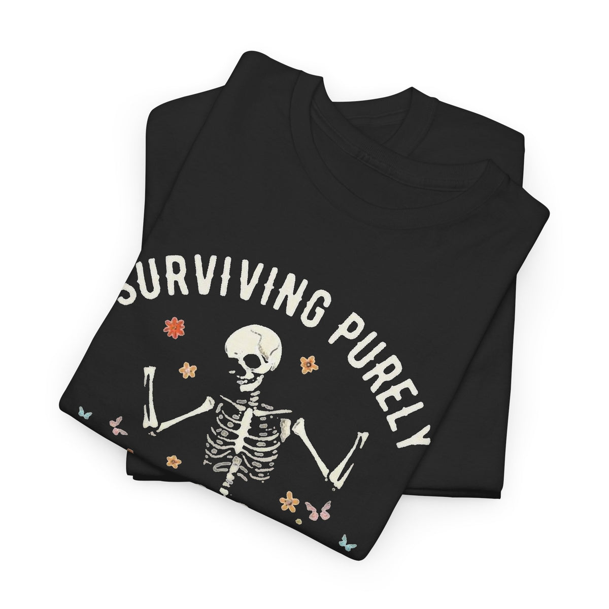 Surviving Out Of Spite Funny Graphic T Shirt Men's Heavy Cotton Tee